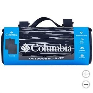 NWT Columbia Outdoor Blanket DARK BLUE - size 72” x 72” Picnic Beach Park